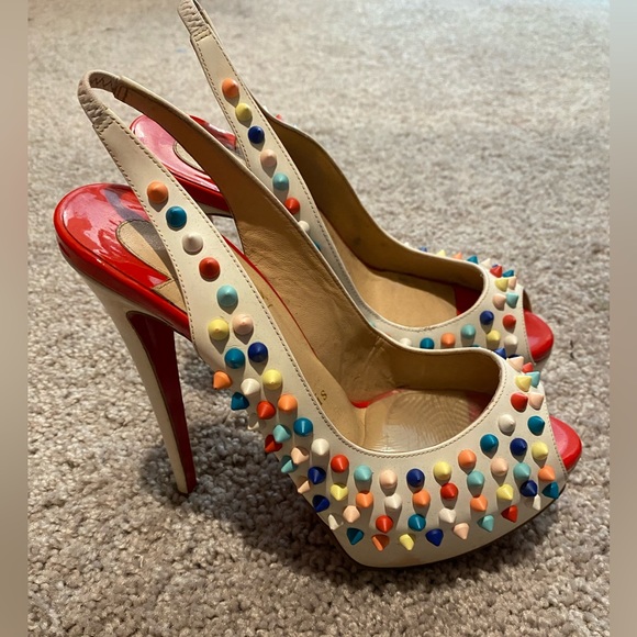 Women Slingback Christian Louboutin Heels. - Picture 1 of 5